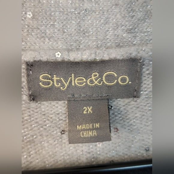 NWT Style & Co Knit Cardigan Size 2X - Picture 2 of 11